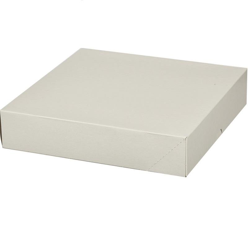 Коробка для тортов 225х225х42, (упаковка 100 шт., белая, б/о)
