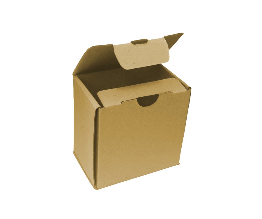 Коробка из микрогофрокартона 80x50x80 (упаковка 100 шт, серая, без лого)