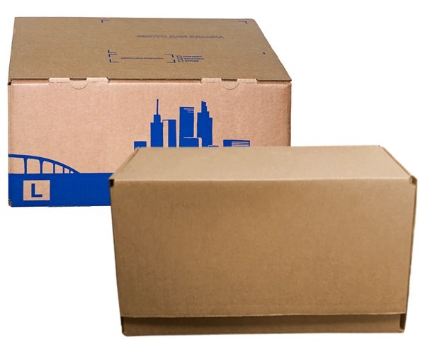 Почтовая коробка Тип L, 385x285x185 (упаковка 20 шт, серая, без лого)