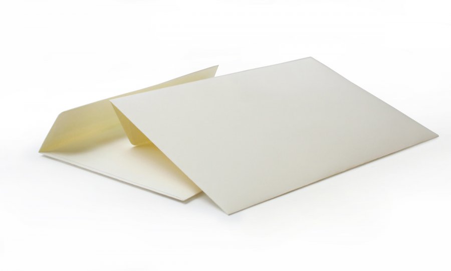 Конверт из цветной бумаги С5, 162х229 мм, силиконовая лента (кремовый, 100 шт)