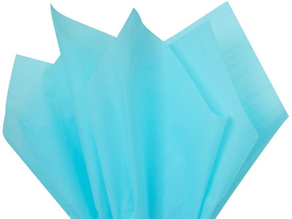 Бумага тишью голубая, 560х660 мм, 10 листов
