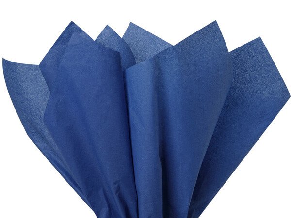 Бумага тишью синяя, 560х660 мм, 10 листов