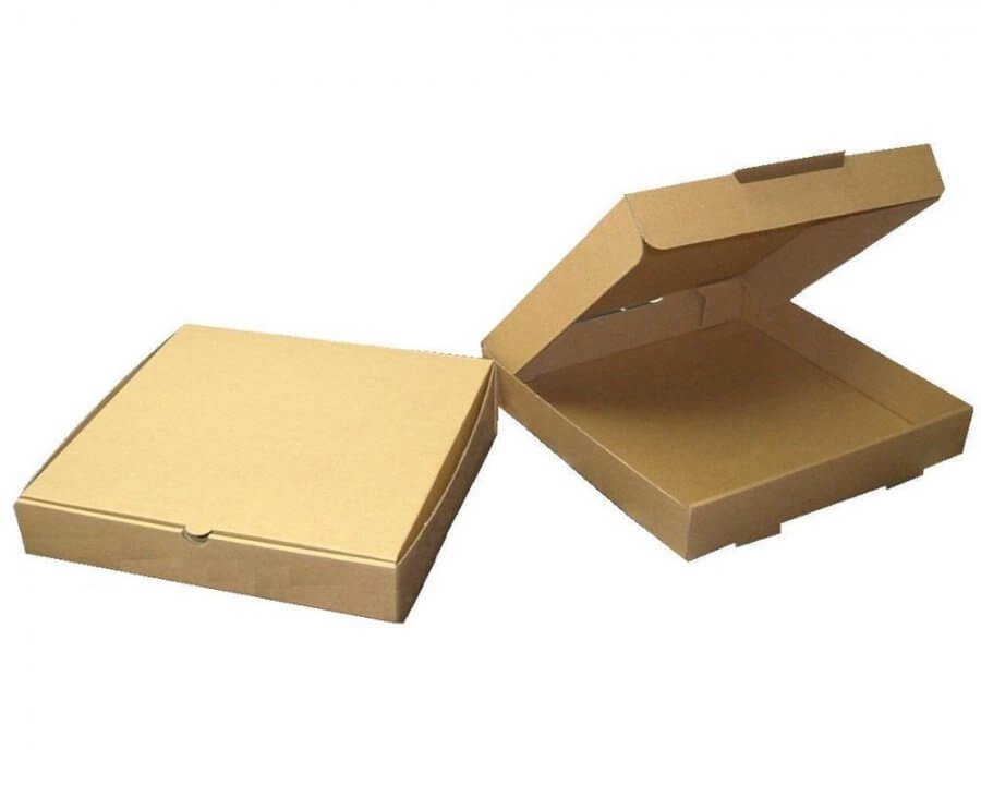 Коробка для пиццы и пирогов 315х315х43 мм (упаковка 50 шт., бурая, без лого)